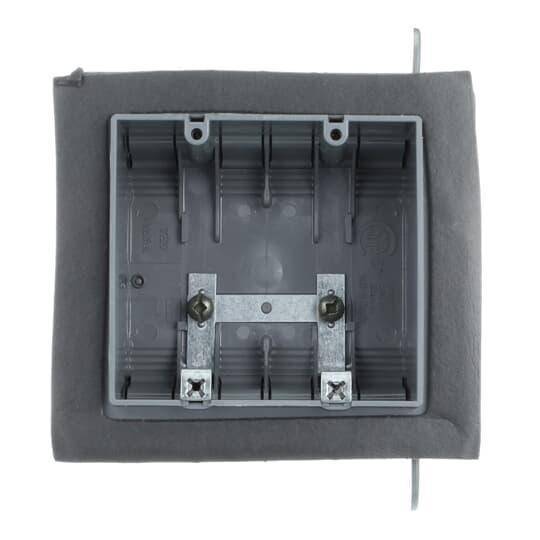 NuTek® 2-FWSW Non-Metallic Airtight Device Box, 33 cu-in Capacity, 2 Gangs, 4 in W x 2-3/4 in D x 3-3/4 in H