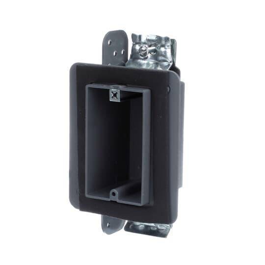 NuTek® FWSWBX Airtight Non-Metallic Device Box, Polyphenylene Ether/Polystyrene, 18 cu-in Capacity, 1 Gangs, 3-3/4 in L x 2-1/4 in W x 2-3/4 in D