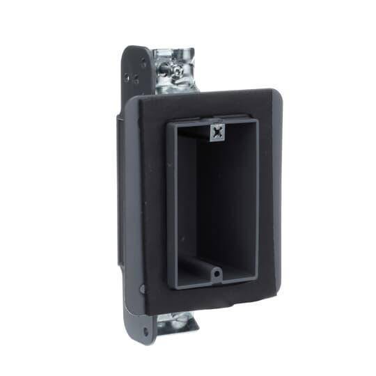 NuTek® FWSWBX Airtight Non-Metallic Device Box, Polyphenylene Ether/Polystyrene, 18 cu-in Capacity, 1 Gangs, 3-3/4 in L x 2-1/4 in W x 2-3/4 in D