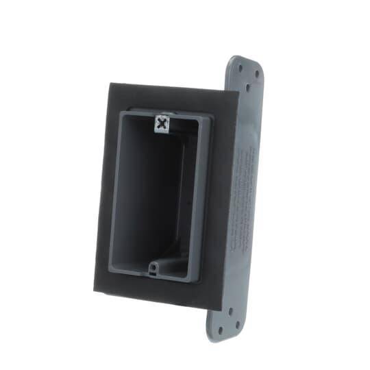 NuTek® F-WSW Non-Metallic Airtight Device Box, 18 cu-in Capacity, 1 Gangs, 4 Outlets, 3-3/4 in L x 2-1/4 in W x 2-3/4 in D