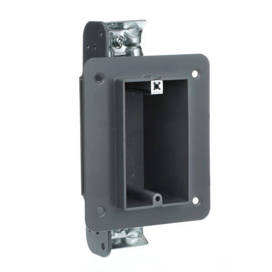 NuTek® WSWBX Non-Metallic Device Box, Plastic, 18 cu-in Capacity, 1 Gangs, 3-3/4 in L x 2-1/4 in W x 2-1/4 in D