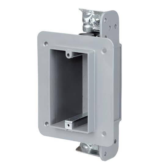 NuTek® WSWBX Non-Metallic Device Box, Plastic, 18 cu-in Capacity, 1 Gangs, 3-3/4 in L x 2-1/4 in W x 2-1/4 in D