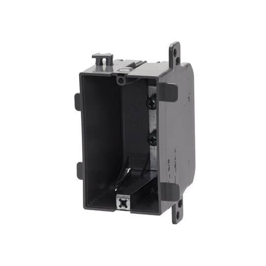 NuTek® WSW-N Non-Metallic Device Box, Plastic, 18 cu-in Capacity, 1 Gangs, 3-3/4 in L x 2-1/4 in W x 2-1/4 in D