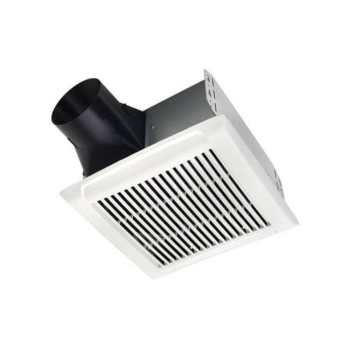NuTone® AEN80B InVent™ Single Speed Bath and Ventilation Fan, 80 cfm, 4 in Dia Duct, 26.9 W, 120 VAC, 0.3 A, 1.5 sones, Domestic