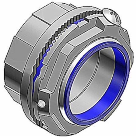 T&B® H100GRSST Grounding Hub, 1 in Trade, Thread Connection, Locknut Installation, 316 Stainless Steel