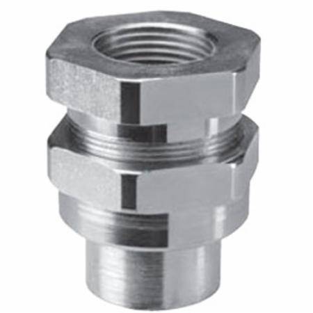 T&B® Industrial Fitting UNF-605-TB 3-Piece Coupling Dust-Ignitionproof Female Explosionproof Conduit Union, 2 in, Steel, Electro Galvanized