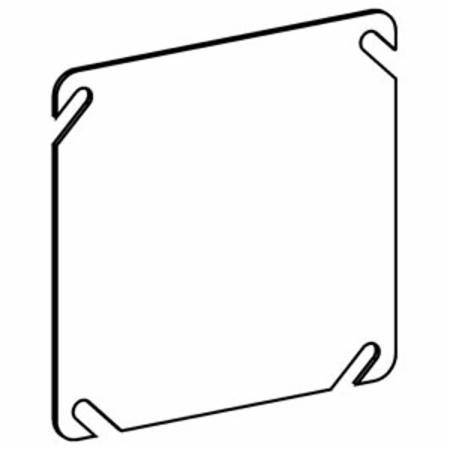 Orbit Industries 4BC Square Box Cover, 4 in W, 16 ga sheet steel