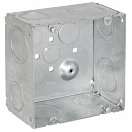 49.4 Cu Inch, 12-Knockout, Orbit Industries 5SLB-2MKO Electrical Square Large Box