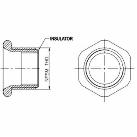 4" Orbit Industries CNI-400 Conduit Nipple