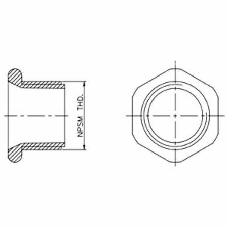 1-1/4" Orbit Industries CN-125 Conduit Nipple