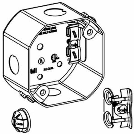 21.5 Cu in 5-KO, Orbit Industries FSDB Ceiling Fan Support Box
