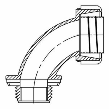 1-1/2" Orbit Industries LT90-150 Liquid Tight Connector