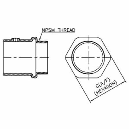1" Orbit Industries OF7703 EMT Conduit Connector