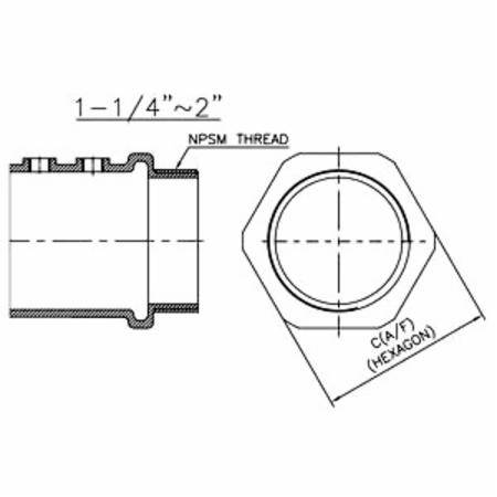 1-1/2" Orbit Industries OF7705 EMT Conduit Connector