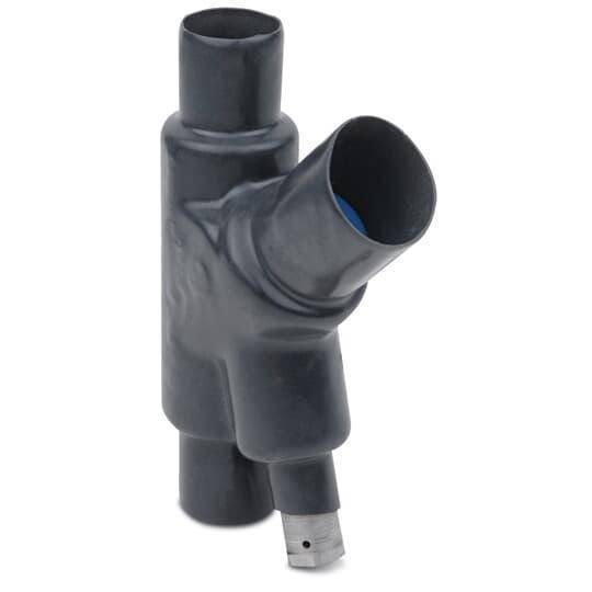 Ocal® Ocal-Blue™ EYD106-B Double Coat Dust Ignitionproof Explosionproof Male/Female Hub Conduit Sealing Fitting With Drain, 4 in, For Use With Conduit System, Iron, PVC Coated