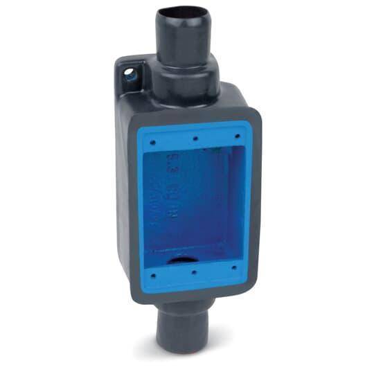 Ocal® FDC1-B Deep Feed-Through Device Box With Conduit, Iron Alloy, 1 Gangs