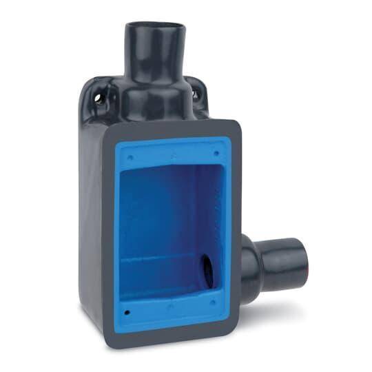 Ocal® FDR1-G Deep Hub Right Device Box With Conduit, Iron Alloy, 1 Gangs