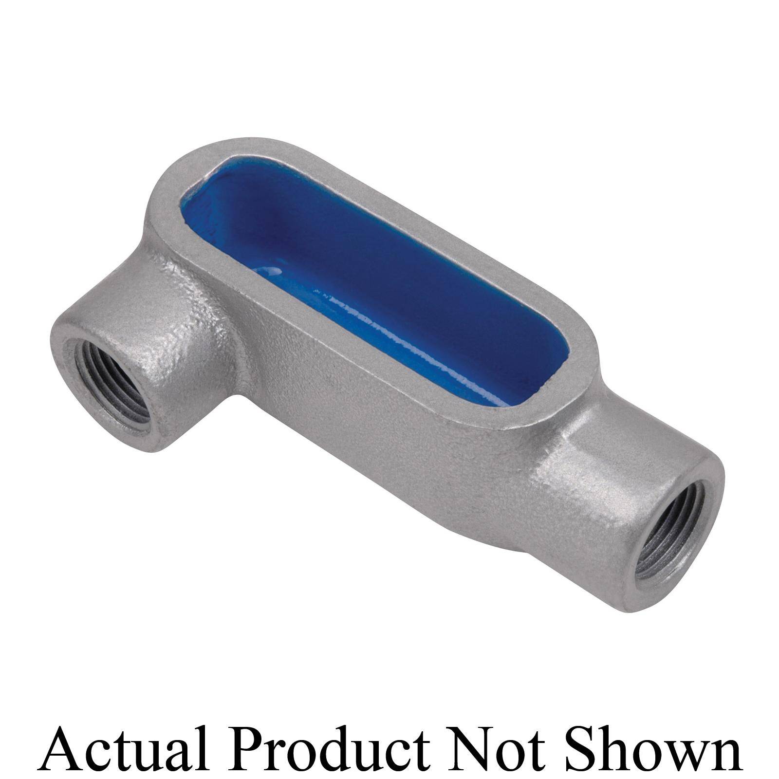Ocal® OCAL-BLUE™ LR448-G Type LR Conduit Body, 1-1/4 in Hub, Form 8 Form, 23.5 cu-in Capacity, Gray Iron
