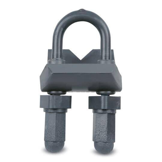 Ocal® RA1/2-G Right Angle Beam Clamp, 1/2 in Conduit, Malleable Iron, PVC Coated