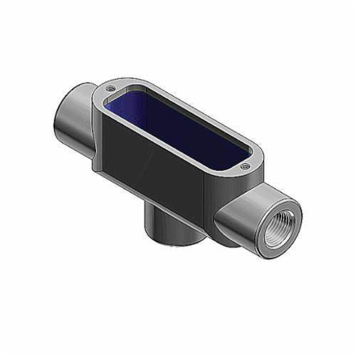Ocal® OCAL-BLUE® TB18-4X-G Type TB Conduit Body, 1/2 in Hub, Form 8 Form, 6 cu-in Capacity, Iron, PVC Coated