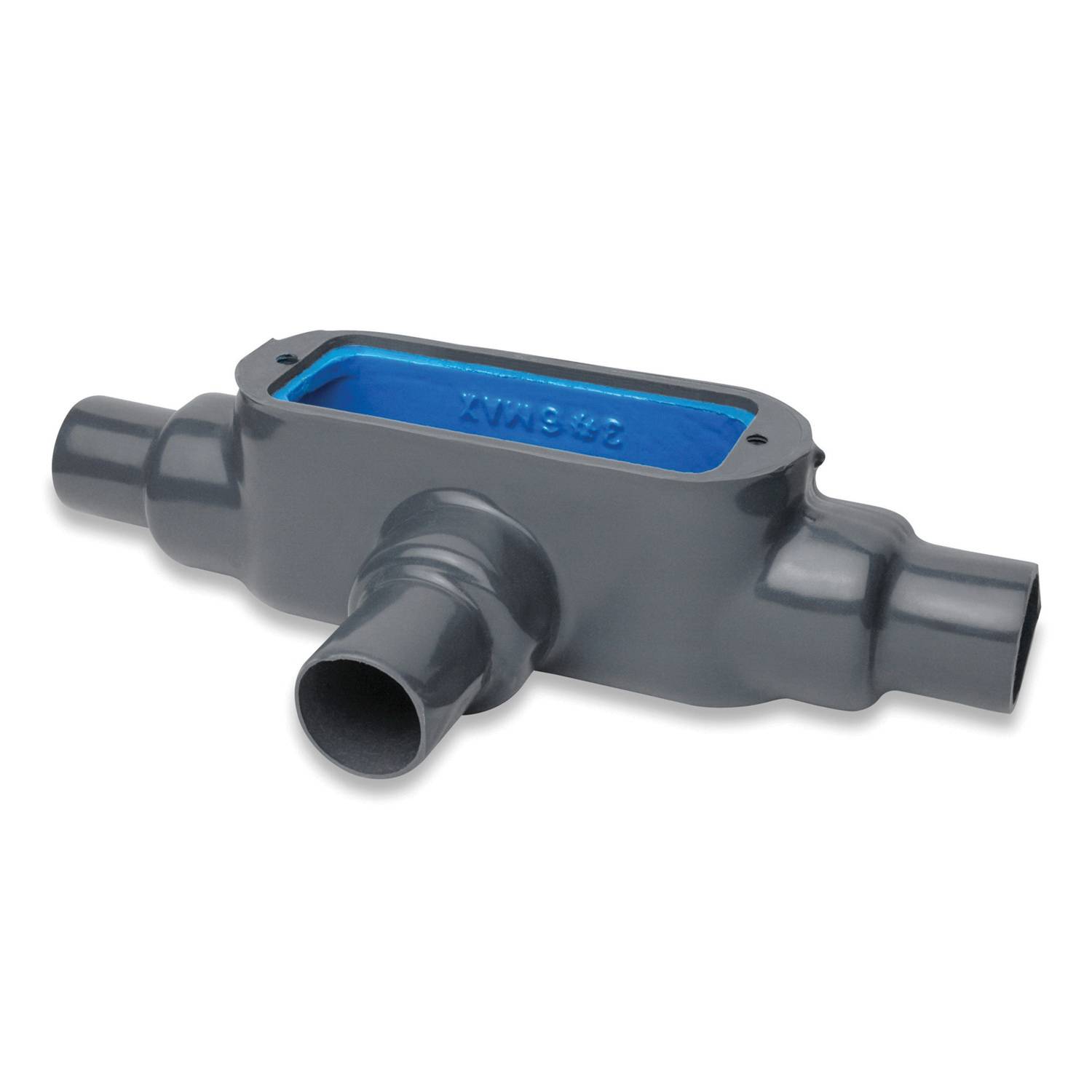 Ocal® TB68-4X-G Type TB Conduit Body, 2 in Hub, Form 8 Form, 88 cu-in Capacity, Iron, PVC Coated
