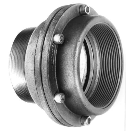 Ocal® OCAL-BLUE® UNY905-G 3-Piece Dust-Ignitionproof Male Explosionproof Conduit Union, 3-1/2 in, Steel, Electro Galvanized