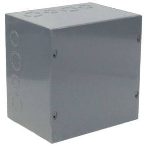 8 x 8 x 6, Orbit Industries Inc. 886 Screw Cover Enclosure, , Plated Steel, 16 Gauge