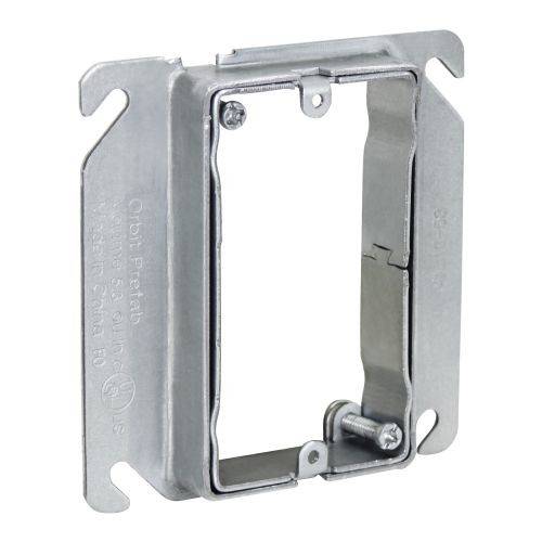 Orbit Industries 4AR1G-58 1-Gang Adjustable Mud Ring, Steel