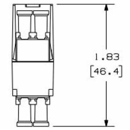 Panduit CMDSAQLCZBL Mini-Com® Fiber Optic Adapter Module
