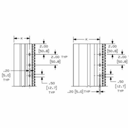 3.35" x 2.57" x 6' Panduit CWD2LG6 PanelMax™ Corner Wiring Duct, Light Gray