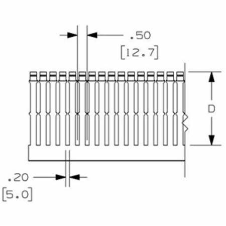 4.4" x 3.57" x 6' Panduit CWD3LG6 PanelMax™ Wiring Duct, Light Gray