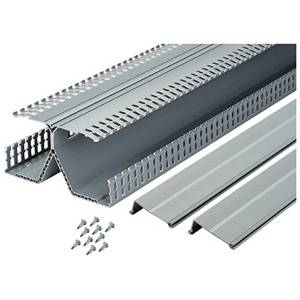 8.25" x 4.16" x 6' Panduit DRD44LG6 Panduct®, PanelMax™ Wiring Duct, Light Gray
