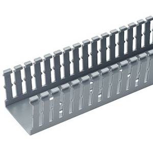 0.5" x 0.5" x 6' Panduit F.5X.5LG6 Panduct® Wiring Duct, Light Gray