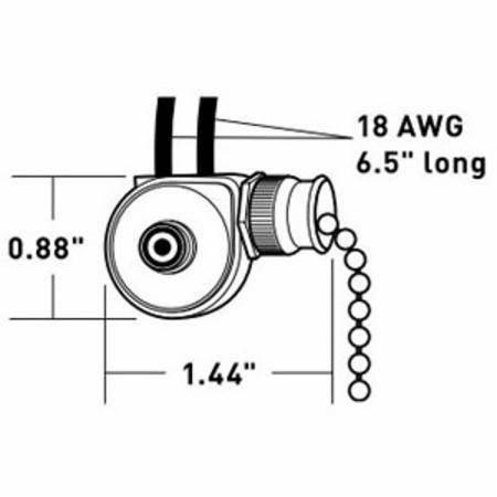 Legrand North America LLC 220 Pull Chain Switch