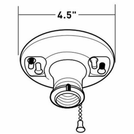 Legrand North America LLC 280WH Incandescent Lampholder