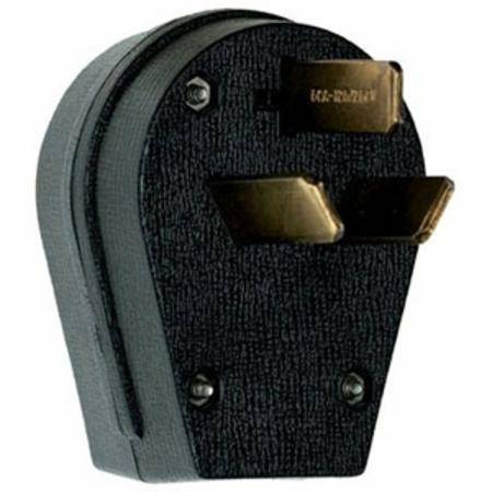 125/250 VAC 30/50 A 10-30P/10-50P, Legrand North America LLC 3861 Straight Blade Dual Power Attachment Plug, Black