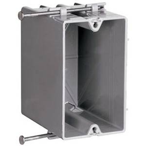 22.5 Cu Inch, Legrand North America LLC S122R SLATER® Switch and Outlet Box, 1-Gang