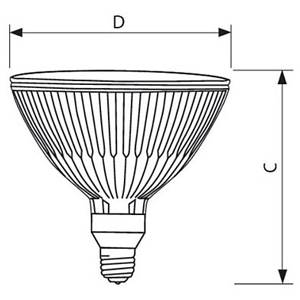 Philips 263459 Dimmable Halogen Flood Lamp, 45 W, E24/E26 Medium Screw Lamp Base Halogen Lamp, PAR16 Shape, 420 Lumens
