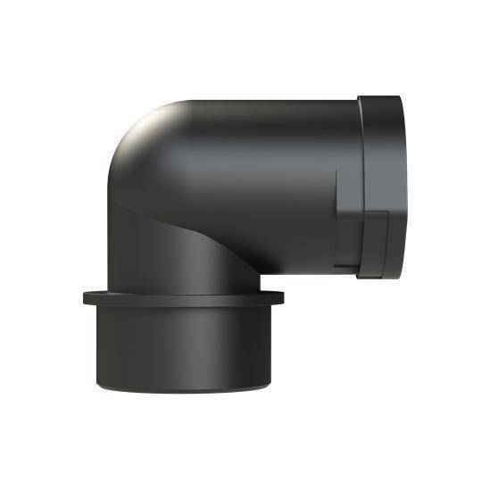 PMA ALWD-M409 1-Piece Conduit Elbow With Integral Cone Seal, M40x1.5 Trade, 90 deg, Polyamide 6
