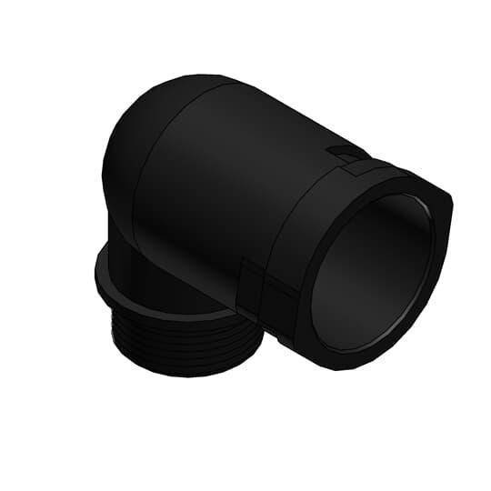 PMA ALWD-P090 LWD Connector Conduit Elbow, PG09 Trade, 90 deg, Polyamide 6