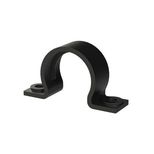 PMA PMAFIX BGH-23 1-Piece Type GH Tube Clamp, NW23 Conduit, Polyamide 6/Plastic