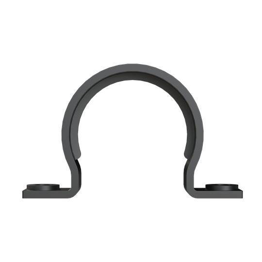 PMA PMAFIX BGH-56 1-Piece Type GH Tube Clamp, NW56 Conduit, Polyamide 6/Plastic