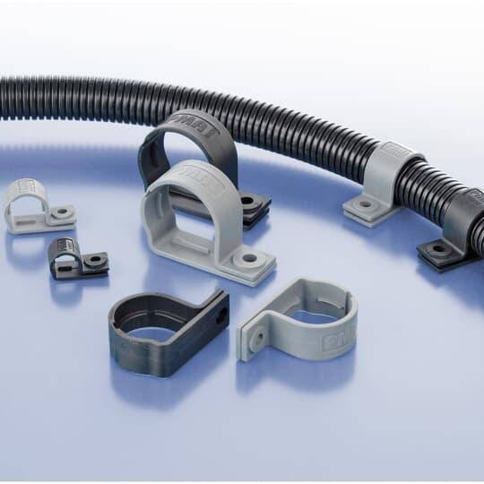 PMA PMAFIX BGL-07 1-Piece Type GL Tube Clamp, NW07 Conduit, Polyamide 6/Plastic