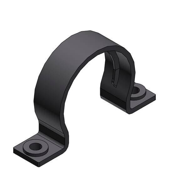PMA PMAFIX SGH-23 1-Piece Type GH Tube Clamp, NW23 Conduit, Polyamide 6/Plastic