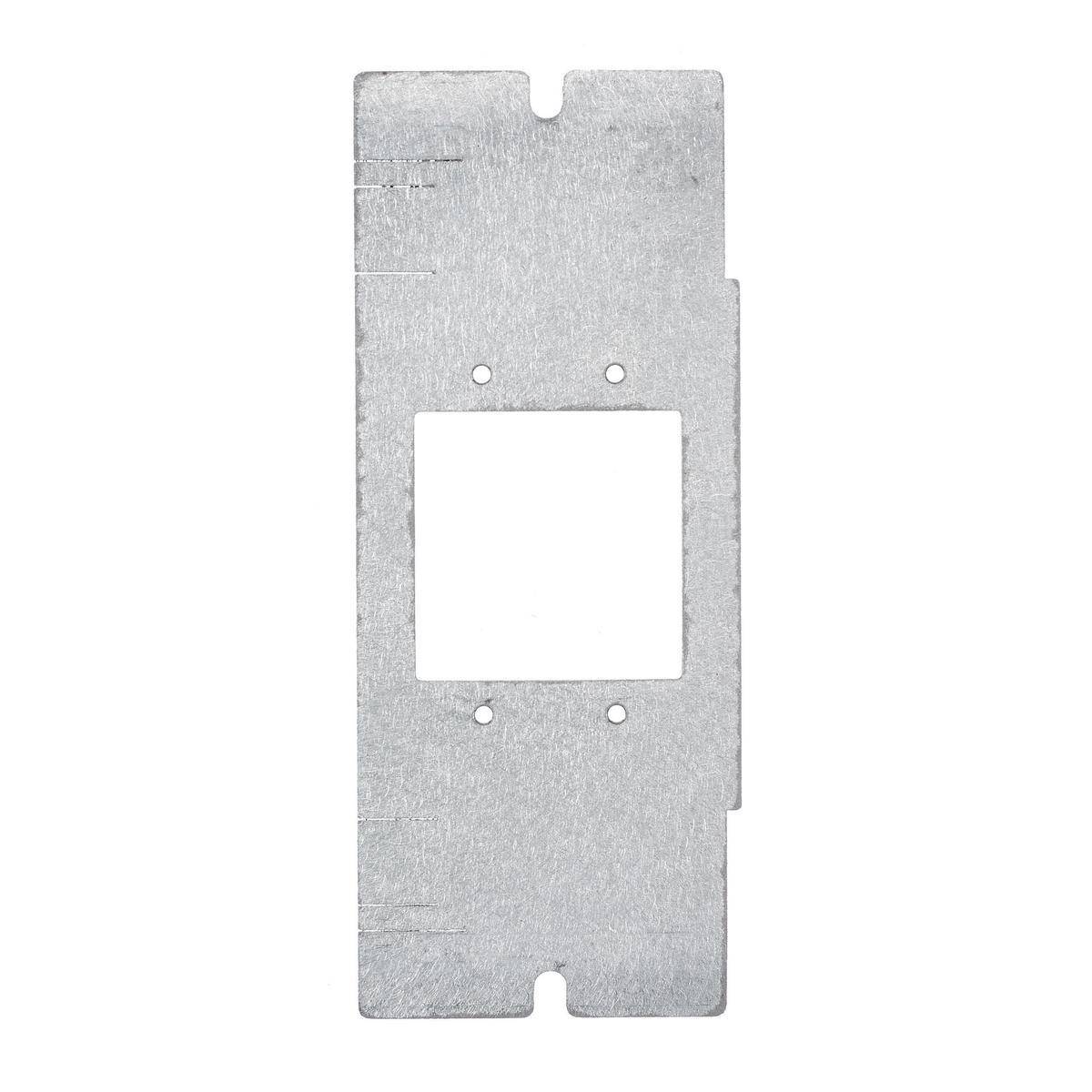 Wiring Device-Kellems ScrubShield® FBMPMAAP Mounting Plate With (2) Extron® MAAP Opening, 2/4/6 Gangs, Galvanized Stamped Steel