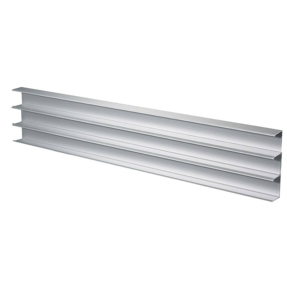 PREMISE WIRING HBLALU7620B10 3-Channel Removable Raceway Base, 10 ft L x 5.08 in W x 1.66 in H, Extruded Aluminum