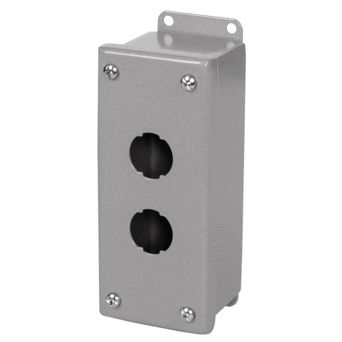 PREMISE WIRING HI-Impact™ HI1CB2G Surface Mount Box, 1 Ports, Surface Mount, Steel, Gray