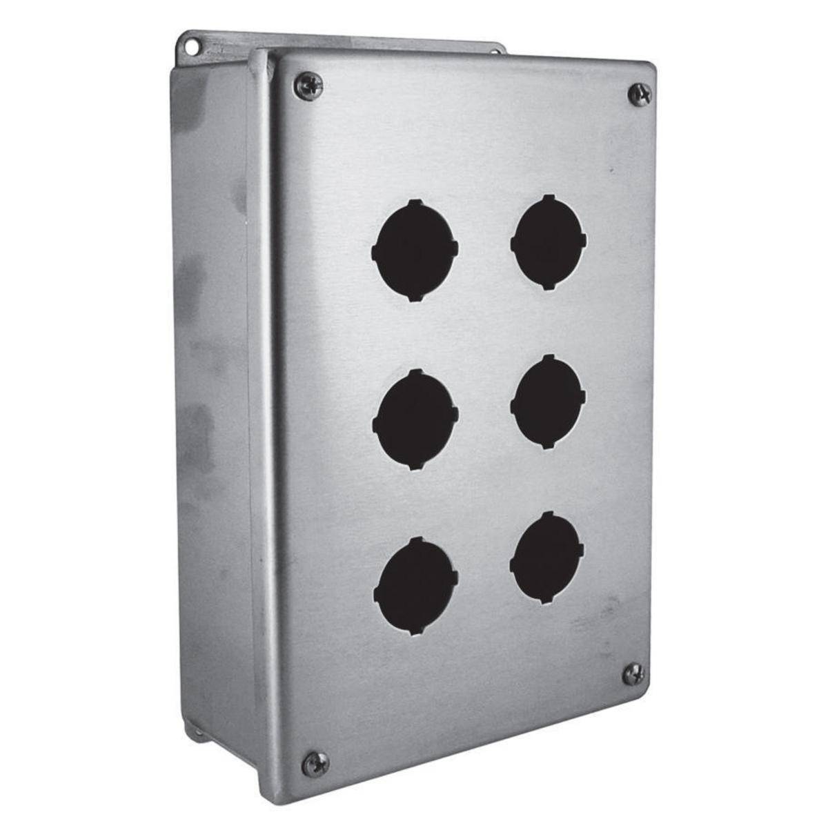 PREMISE WIRING HI-Impact™ HI64XGY Surface Mount Box, 6 Ports, Surface Mount, ABS, Gray