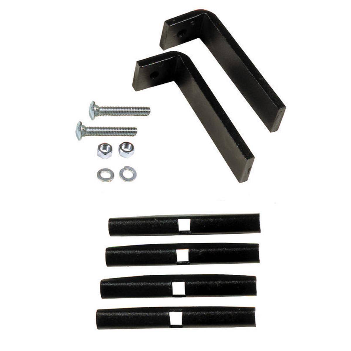 PREMISE WIRING NEXTFRAME® HLRF Foot Kit, For Use With NEXTFRAME® Vertical Ladder, 8 in L x 6.7 in W x 3.9 in H, Steel, Black