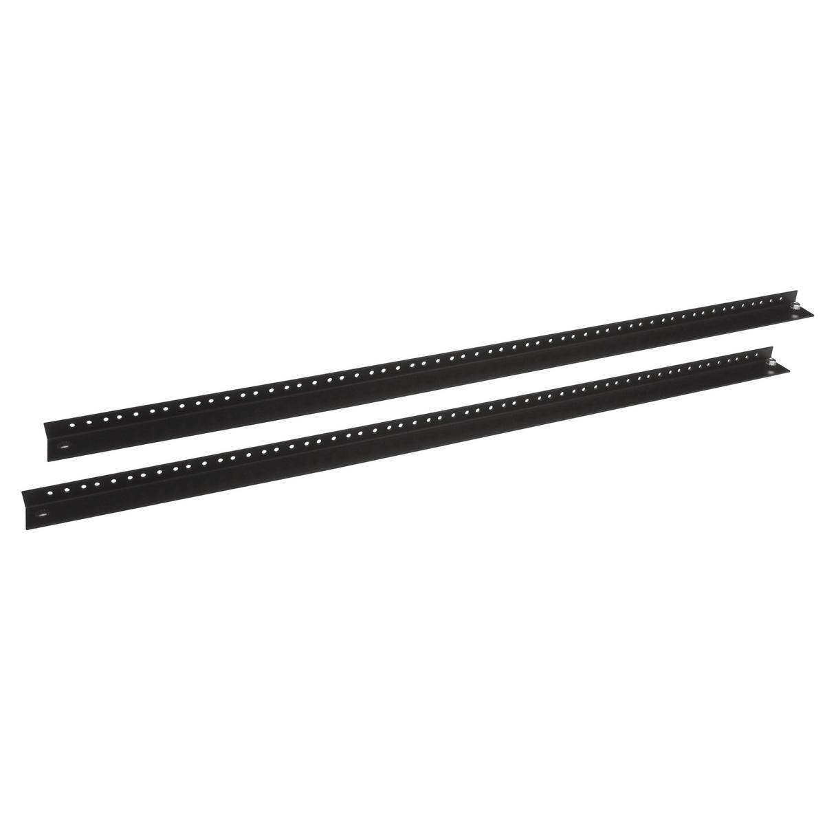 PREMISE WIRING HWK481224 Rear Rail Kit, 49-1/2 in H x 3-1/2 in W x 3.4 in D, Steel, Black